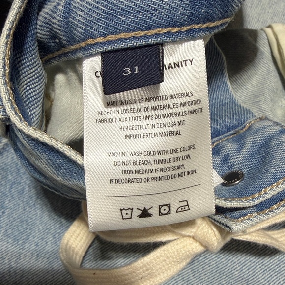 NWT Citizens of Humanity Brynn Drawstring Jean Shorts Jesamyn 31 5.5” inseam - Picture 5 of 10